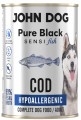 John Dog Pure Black Sensi Dorsz Hypoallergenic 6x400g