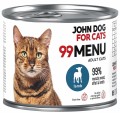 JohnDog ForCat 99 Menu Adult Jagnięcina 6x200g