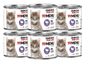 JohnDog ForCat 99 Menu Kitten Indyk 6x200g