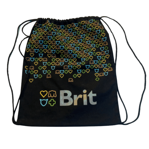 Brit Plecak Sznurkowy Czarny