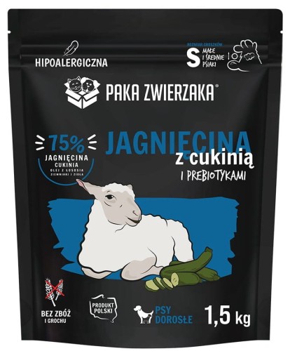 Paka Zwierzaka Sucha 7th Jagnięcina Cukinia 1,5kg