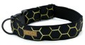KENDOG Czarne Plastry Miodu Obroża M 3cm 41-66 cm