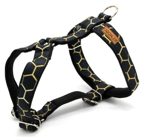 KENDOG Czarne Plastry Miodu Szelki Guard S 2cm 35-50cm