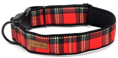 KENDOG Szkocka Krata Obroża M 3cm 41-66cm