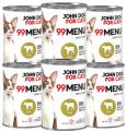JohnDog ForCat 99 Menu Adult Cielęcina 6x400g