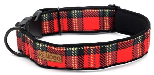 KENDOG Obroża Szkocka Krata S 2cm