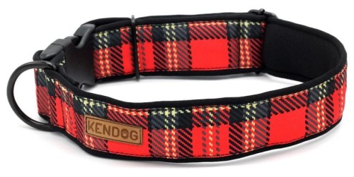KENDOG Szkocka Krata Obroża S 4cm  30-45 cm