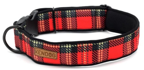 KENDOG Szkocka Krata Obroża M 4cm 41-66cm