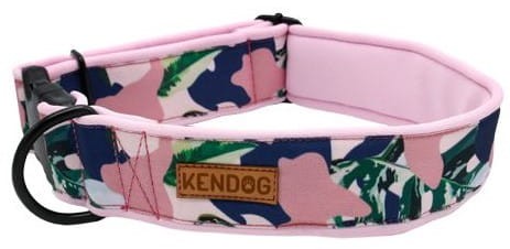 KENDOG Różowe Moro Obroża S 2cm 30-45cm