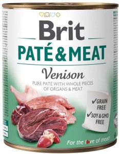 BRIT Pate & Meat Venison Dziczyzna 800g 