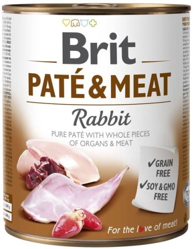 BRIT Pate & Meat Rabbit Królik 800g