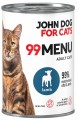 JohnDog ForCat 99 Menu Adult Jagnięcina 6x400g