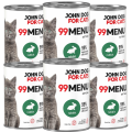 JohnDog ForCat 99 Menu Kitten Królik 6x400g