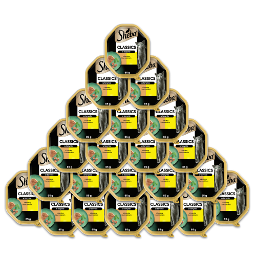 Sheba Tacka Classics Pasztet Kaczka Kurczak 22x85g