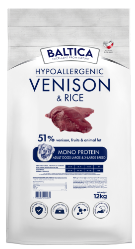 Baltica Adult Venison Rice L/XL 12kg