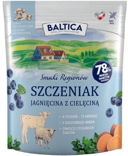 Baltica Puppy Jagnięcina z Cielęciną ALL 1kg