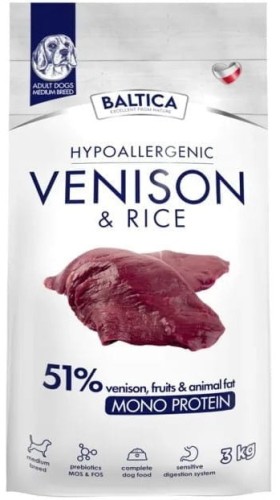 Baltica Adult Venison Rice M 3kg