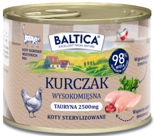 Baltica Kot Mokra Kurczak 185g