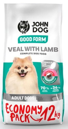John Dog Good Form Adult Mini Cielęcina Jagnięcina 12kg