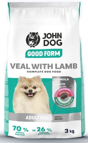 John Dog Good Form Adult Mini Cielęcina Jagnięcina 3kg