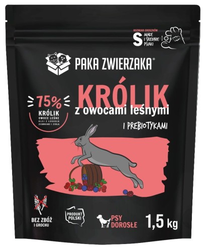 Paka Zwierzaka Sucha 7th Królik Owoce Leśne 1,5kg