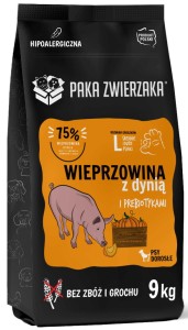 Paka Zwierzaka Sucha Wieprzowina Dynia L 9kg