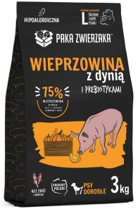 Paka Zwierzaka Sucha Wieprzowina Dynia L 3kg