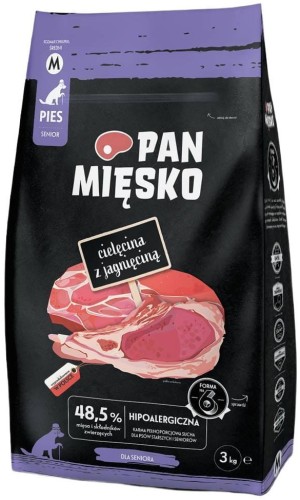 Pan Mięsko Adult M Cielęcina z Jagnięciną 3kg
