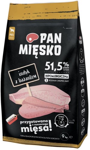 Pan Mięsko Indyk z Bażantem Adult S 9kg