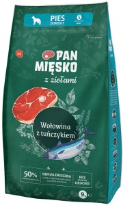 Pan Mięsko Adult Zioła S Wołowina Tuńczyk 9kg
