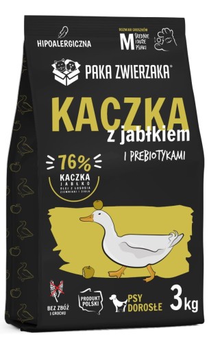 Paka Zwierzaka Sucha 7th Kaczka Jabłko 3kg