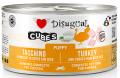 Disugual Mokra Cubes Puppy Indyk Szynka 150g