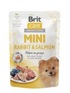 Brit Care Mini Pouch Rabbit Salmon 6x85g