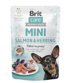 Brit Care Mini Pouch Salmon Herring Sterilised 3x85g