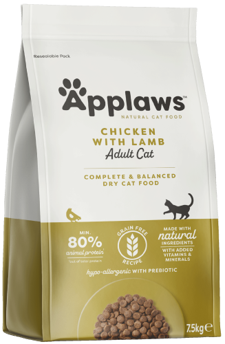 Applaws Cat Dry Adult Chicken Extra Lamb 7,5kg
