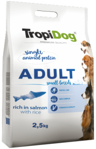 TROPIDOG Premium Adult Small Salmon 2,5kg