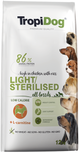 TROPIDOG Premium Light Sterilised 12kg