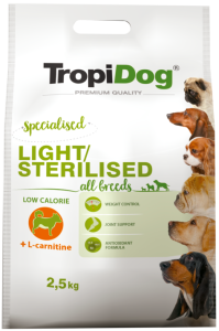 TROPIDOG Premium Light Sterilised 2,5kg