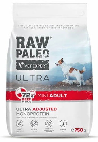 VetExpert Raw Paleo Ultra Beef Mini Adult 750g