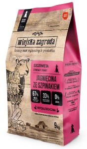 Wiejska Zagroda Sucha S Szczenięta Jagnięcina ze szpinakiem 9kg