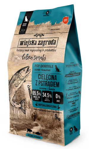 Wiejska Zagroda Sucha Cielęcina z Pstrągiem M 9kg