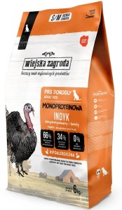 Wiejska Zagroda Sucha Mono S M Indyk 6kg