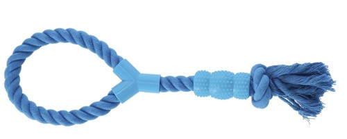 Dingo Zabawka Sznur z Gryzakiem 41cm Niebieski