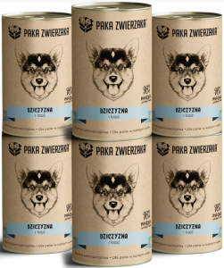 Paka Zwierzaka Mokra Dziczyzna Łosoś 6x400g