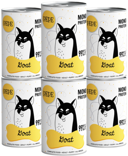 Paka Zwierzaka Mokra Pepe Goat 6x400g