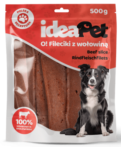 IdeaPet Fileciki z wołowiną 500g