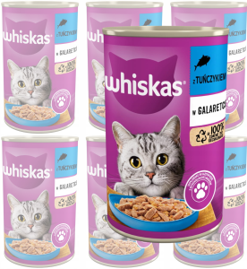 Whiskas Mokra Tuńczyk w galaretce 6x400g