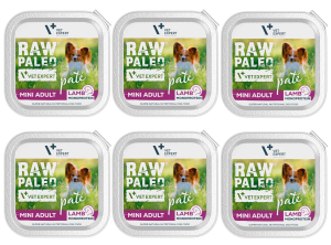 VetExpert Raw Paleo Pate Mini Adult Lamb 6x150g