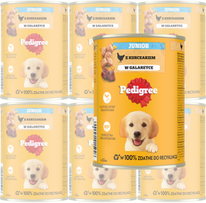 PEDIGREE Mokra Junior Kurczak 6x400g