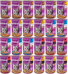 Whiskas Mokra Adult Mix smaków 24x400g